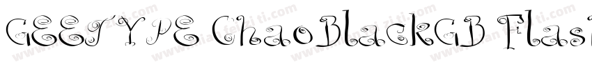 GEETYPE ChaoBlackGB Flash Super字体转换